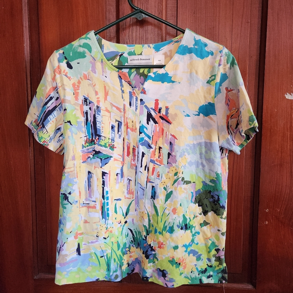 Alfred Dunner Colorful Top Petite Medium
